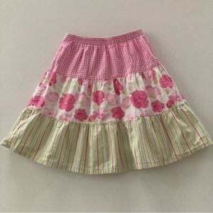 Gymboree Girls 4 Pink Floral Skirt